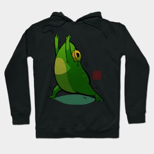 Yoga Frog Warrior Pose Hoodie